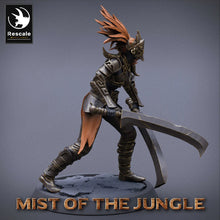 Load image into Gallery viewer, Amazon Light Soldier With Sword - Dual Sword - Mist of the Jungle - Rescale Miniatures - Wargaming D&amp;D DnD