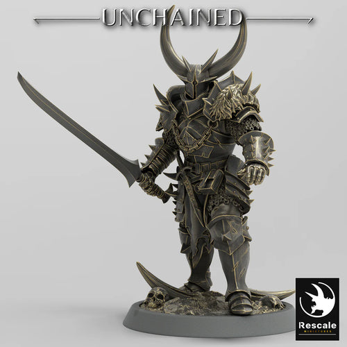 Olaf's Light Soldier with Sword - Chief - Unchained - Rescale Miniatures - Wargaming D&D DnD