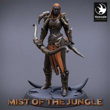Load image into Gallery viewer, Amazon Light Soldier With Bow - Chief - Mist of the Jungle - Rescale Miniatures - Wargaming D&amp;D DnD
