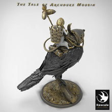 Load image into Gallery viewer, Perched Magpie - Mounted - The Tale of Archduke Mousin - Rescale Miniatures - Wargaming D&amp;D DnD
