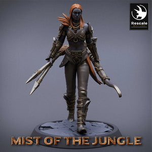 Amazon Light Soldier Archer Squadron - Mist of the Jungle - Rescale Miniatures - Wargaming D&D DnD