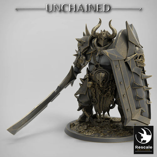 Olaf's Efreim Heavy Soldier - Sword - Unchained - Rescale Miniatures - Wargaming D&D DnD