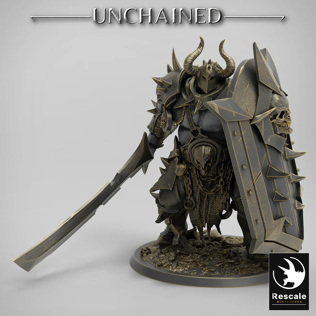 Olaf's Efreim Heavy Soldier - Sword - Unchained - Rescale Miniatures - Wargaming D&D DnD