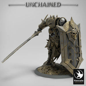 Olaf's Efreim Heavy Soldier - Shield Block - Unchained - Rescale Miniatures - Wargaming D&D DnD