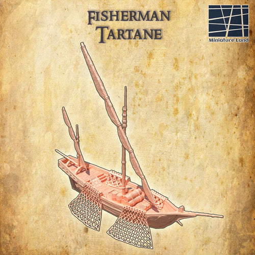 Fisherman Tartane Boat - Miniatureland Terrain Wargaming D&D DnD