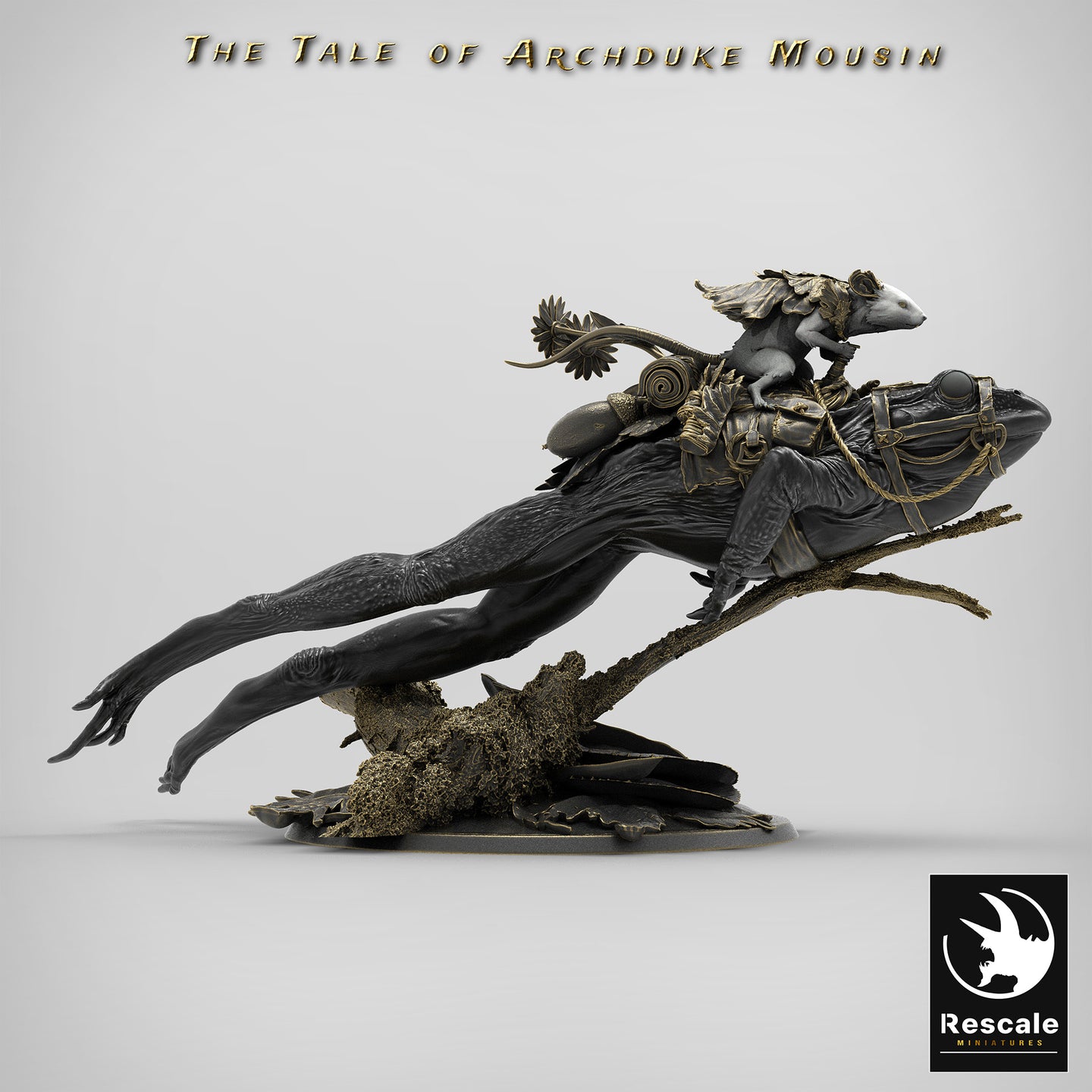 Jumping Frog - Mounted - The Tale of Archduke Mousin - Rescale Miniatures - Wargaming D&D DnD