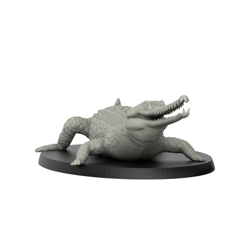 Gavial Crocodile - Reptiles - 3D IP Studios - Terrain Wargaming D&D DnD 28mm 32mm 40mm 54mm 75mm