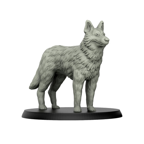 German Sheperd - Dogs - 3D IP Studios - Terrain Wargaming D&D DnD 28mm 32mm 40mm 54mm 75mm 100mm 125mm