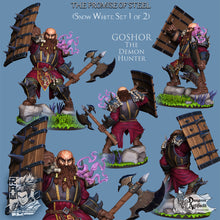 Load image into Gallery viewer, Goshor - The Dwarf Demon Hunter - Ronin Arts Workshop, Wargaming, D&amp;D, DnD, TRPG