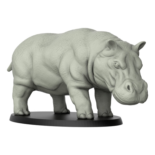 Hippopotamus - Wild Animals - 3D IP Studios - Terrain Wargaming D&D DnD 28mm 32mm 40mm 54mm 75mm 100mm 125mm