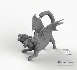 Chimera Cubs - Young Chimera Mini Monster Mayhem Wargaming Miniatures Games D&D DnD Pathfinder SW Legion Warhammer
