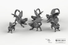 Load image into Gallery viewer, Chimera Cubs - Young Chimera Mini Monster Mayhem Wargaming Miniatures Games D&amp;D DnD Pathfinder SW Legion Warhammer