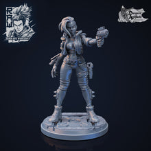 Load image into Gallery viewer, Spitfire Jen - Cyberpunk Operator - Ronin Arts Workshop, Wargaming, D&amp;D, DnD, TRPG