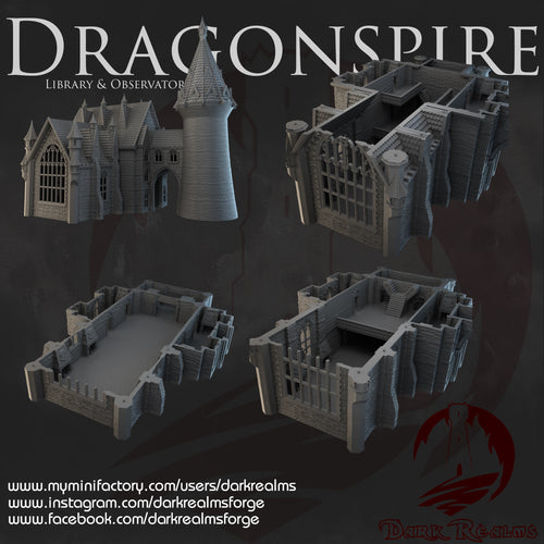 Library - Dragonspire - Dark Realms Terrain Wargaming D&D DnD