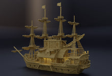 Load image into Gallery viewer, Floating Pirate Tavern - Miniatureland Terrain Wargaming D&amp;D DnD