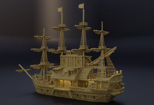 Floating Pirate Tavern - Miniatureland Terrain Wargaming D&D DnD
