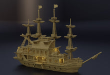 Load image into Gallery viewer, Floating Pirate Tavern - Miniatureland Terrain Wargaming D&amp;D DnD