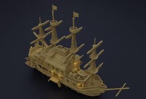 Floating Pirate Tavern - Miniatureland Terrain Wargaming D&D DnD