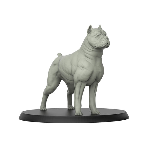 Pit Bull - Dogs - 3D IP Studios - Terrain Wargaming D&D DnD 28mm 32mm 40mm 54mm 75mm 100mm 125mm