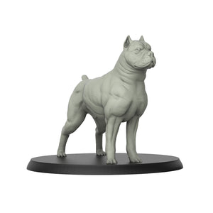 Pit Bull - Dogs - 3D IP Studios - Terrain Wargaming D&D DnD 28mm 32mm 40mm 54mm 75mm 100mm 125mm