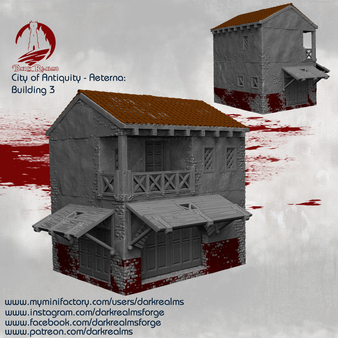 City of Antiquity Building 3 - Aeterna - Dark Realms Terrain Wargaming D&D DnD