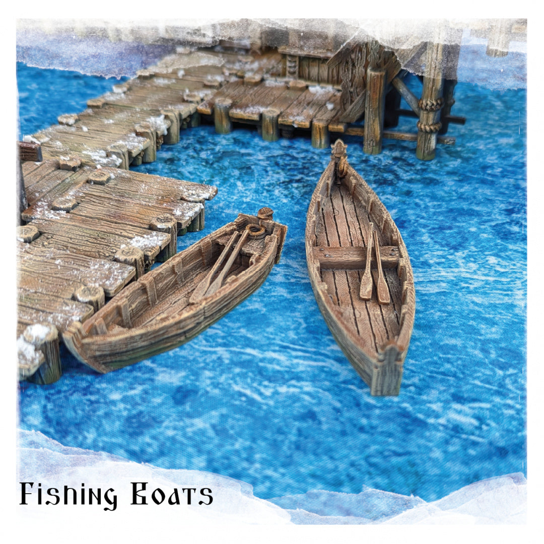 Fishing Boats - Morozivka, City Of The Frost - Multiverse - Terrain Wargaming D&D DnD