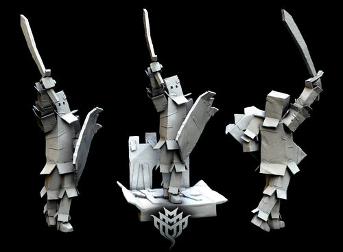 Cardboard Chevalier 2 - Of Iron and Steel - Mini Monster Mayhem Wargaming D&D DnD