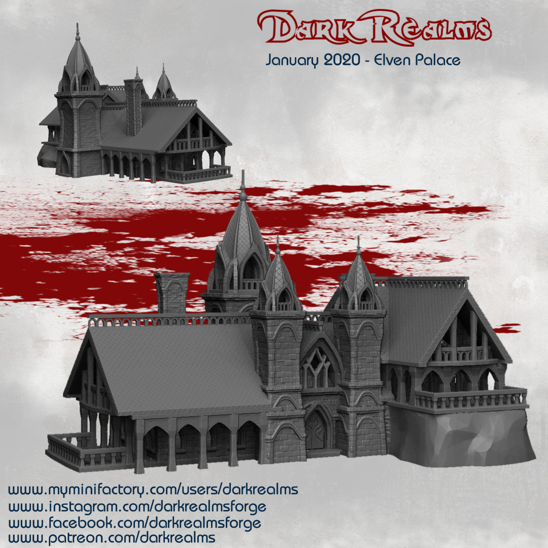 Palace  - Elven Scenery - Dark Realms Terrain Wargaming D&D DnD
