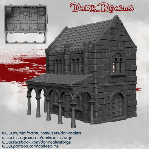 Stone City House 2 - Arkenfel - Dark Realms Terrain Wargaming D&D DnD