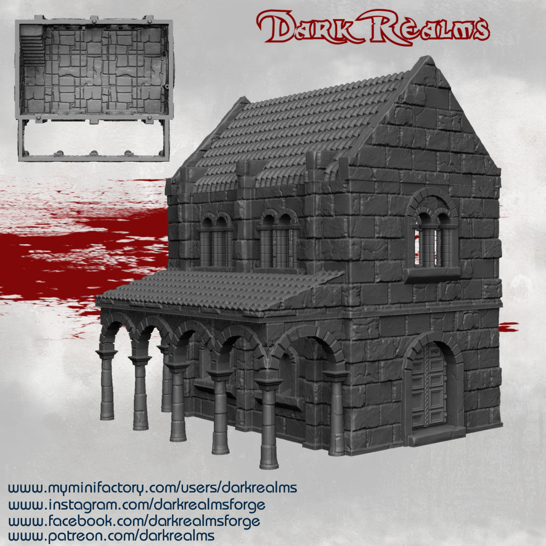 Stone City House 2 - Arkenfel - Dark Realms Terrain Wargaming D&D DnD