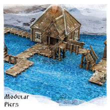 Load image into Gallery viewer, Wooden Piers - Morozivka, City Of The Frost - Multiverse - Terrain Wargaming D&amp;D DnD
