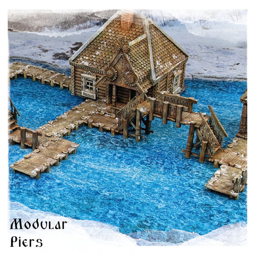 Wooden Piers - Morozivka, City Of The Frost - Multiverse - Terrain Wargaming D&D DnD