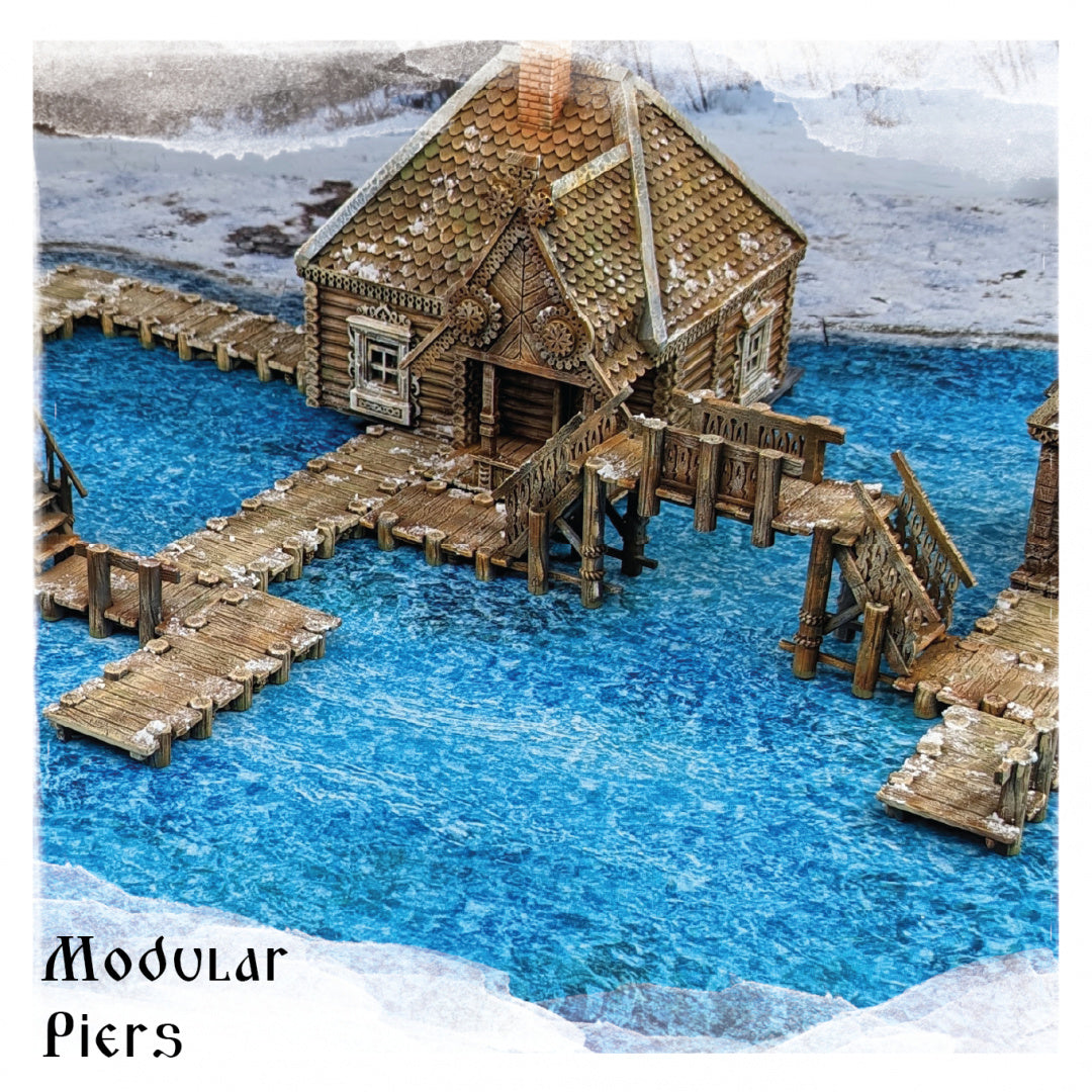 Wooden Piers - Morozivka, City Of The Frost - Multiverse - Terrain Wargaming D&D DnD