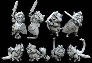 Pointy Eared Mercenaries Set - Of Iron and Steel - Mini Monster Mayhem Wargaming D&D DnD