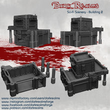 Load image into Gallery viewer, Building 2 - Sci-Fi Scenery - Dark Realms Terrain Wargaming D&amp;D DnD