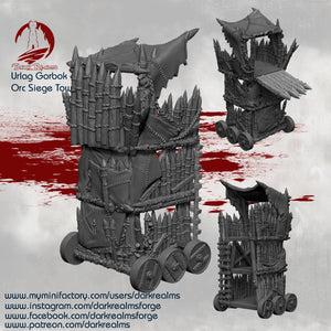 Orc Siege Tower - Urlag Gorbok - Dark Realms Terrain Wargaming D&D DnD