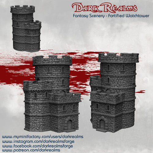 Fortified Watchtower - Fantasy Scenery - Dark Realms Terrain Wargaming D&D DnD