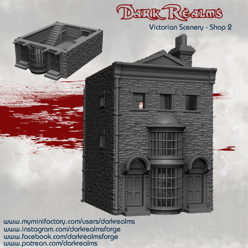 Shop 2 - Victorian Scenery - Dark Realms Terrain Wargaming D&D DnD
