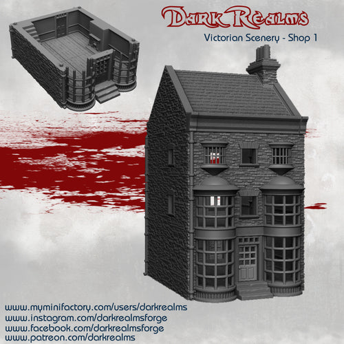 Shop 1 - Victorian Scenery - Dark Realms Terrain Wargaming D&D DnD
