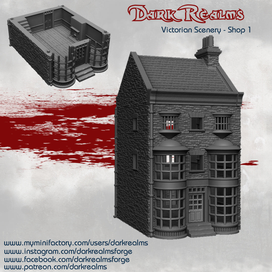 Shop 1 - Victorian Scenery - Dark Realms Terrain Wargaming D&D DnD
