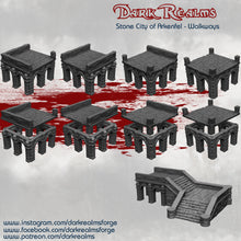 Load image into Gallery viewer, Stone City Walkways - Arkenfel - Dark Realms Terrain Wargaming D&amp;D DnD