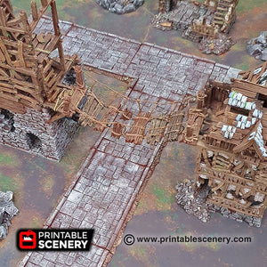 Rope Bridge - Shadowfey - Printable Scenery Terrain Wargaming D&D DnD