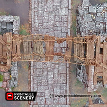 Load image into Gallery viewer, Rope Bridge - Shadowfey - Printable Scenery Terrain Wargaming D&amp;D DnD