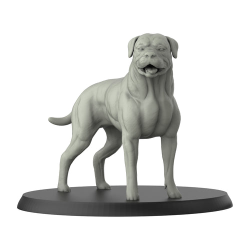 Rottweiler - Dogs - 3D IP Studios - Terrain Wargaming D&D DnD 28mm 32mm 40mm 54mm 75mm 100mm 125mm