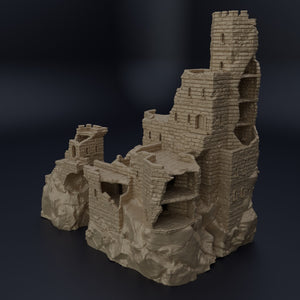 Ruined Old Castle - Miniatureland - Terrain Wargaming D&D DnD