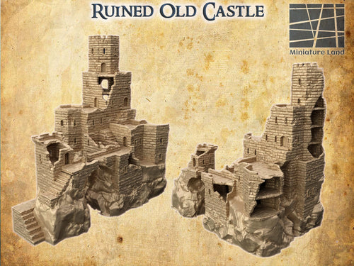 Ruined Old Castle - Miniatureland - Terrain Wargaming D&D DnD
