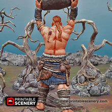 Load image into Gallery viewer, Samson the Smasher - Shadowfey  - Printable Scenery Terrain Wargaming D&amp;D DnD 28mm 32mm 40mm 54mm
