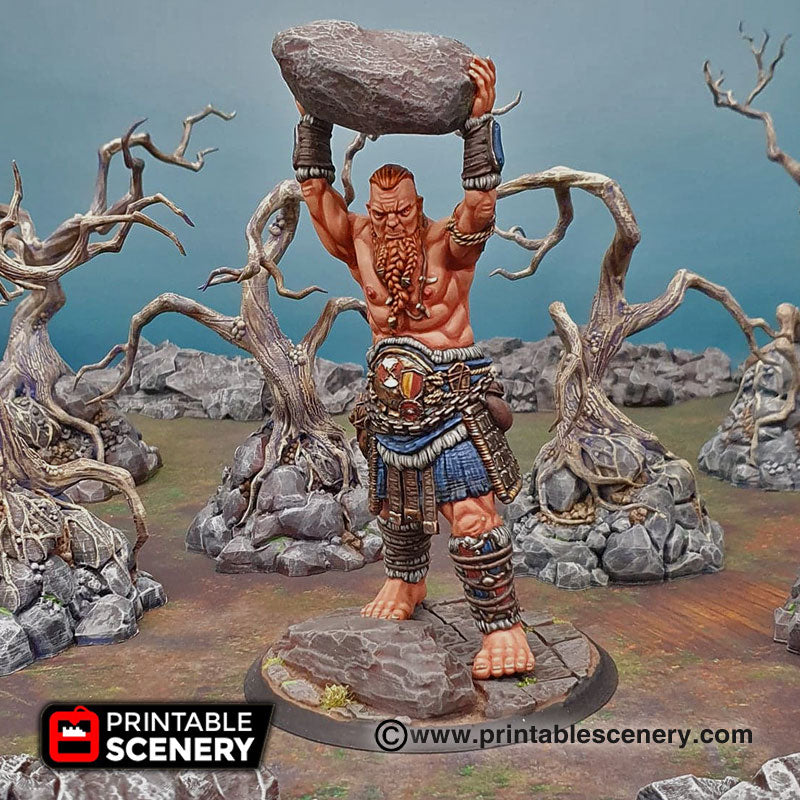 Samson the Smasher - Shadowfey  - Printable Scenery Terrain Wargaming D&D DnD 28mm 32mm 40mm 54mm