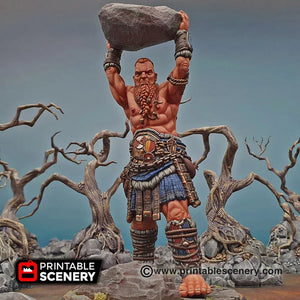 Samson the Smasher - Shadowfey  - Printable Scenery Terrain Wargaming D&D DnD 28mm 32mm 40mm 54mm