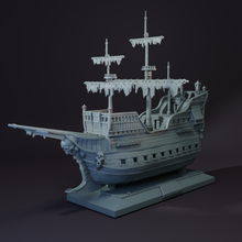 Load image into Gallery viewer, Pirate Ship - Pirates vs Sailors Nightmare at Sea - Tabletop Terrain - Terrain Wargaming D&amp;D DnD